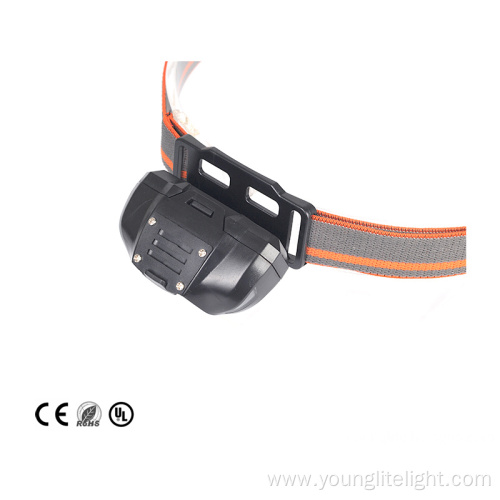 AA battery cheap LED headlamp for running fishing